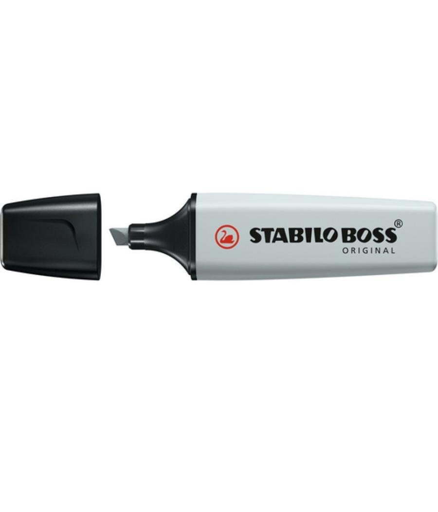 Rotulador stabilo boss fluorescente 70 pastel gris polvoriento