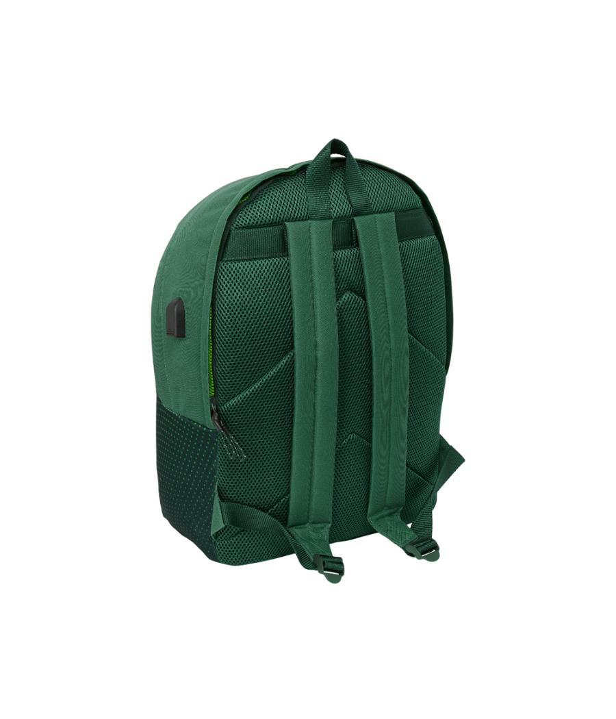 Mochila safta doble para portatil 15,6\" + usb resistente agua real betis balompie 440x310x180 mm