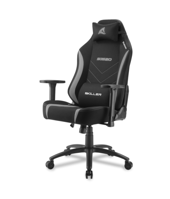 Silla gaming sharkoon sgs20 fabric negro/gris