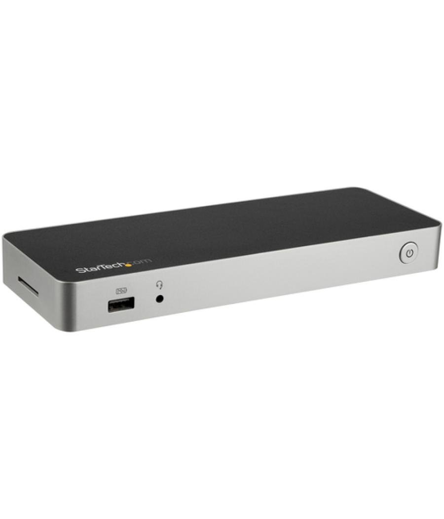 StarTech.com Dock USB C para 2 Monitores 4K 30Hz con HDMI y DisplayPort - Entrega de Potencia 60W - SD - Hub 4x Puertos USB-A 3.