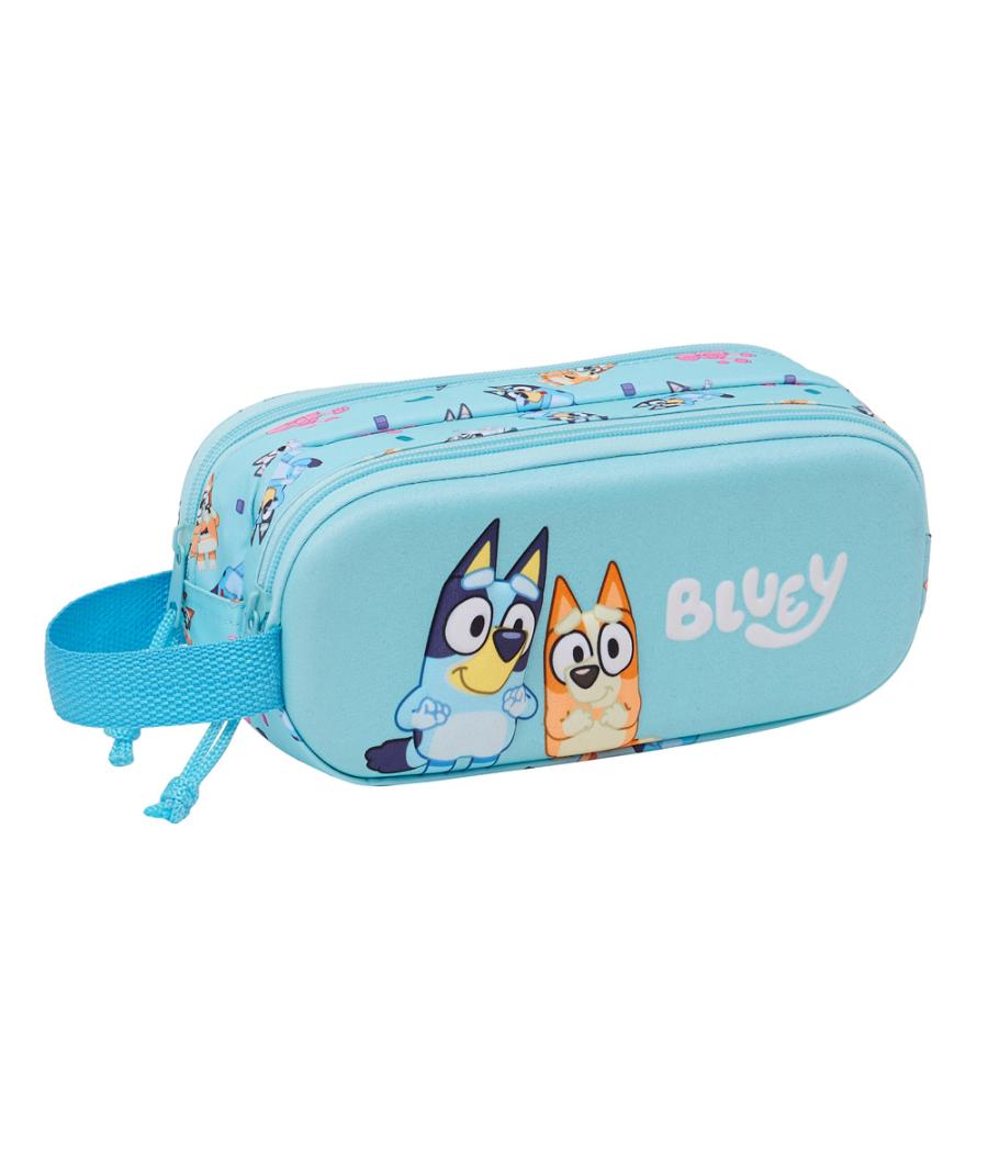 Bolso escolar portatodo safta doble 3d bluey 80x210x60 mm