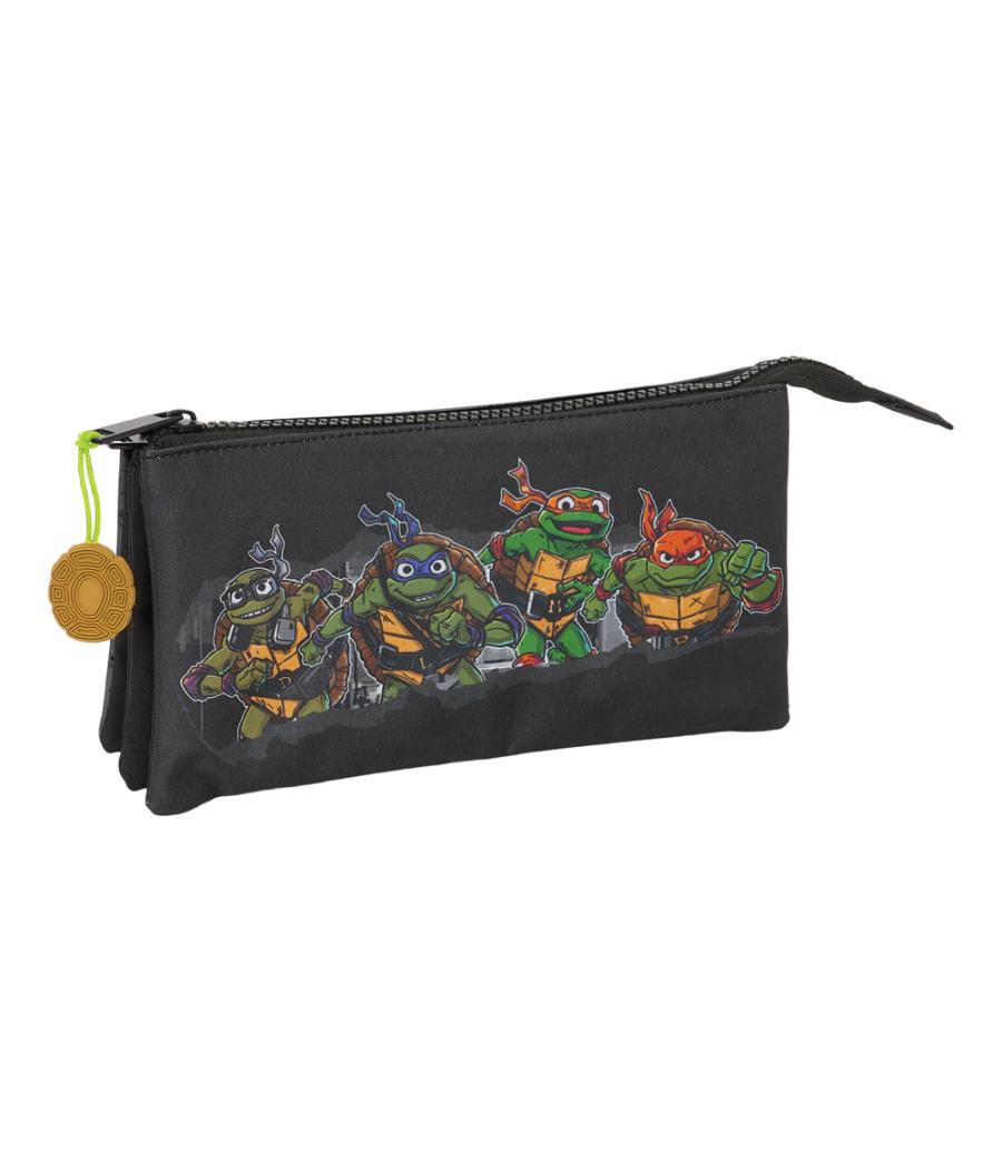 Bolso escolar portatodo safta triple tortugas ninja 120x220x30 mm