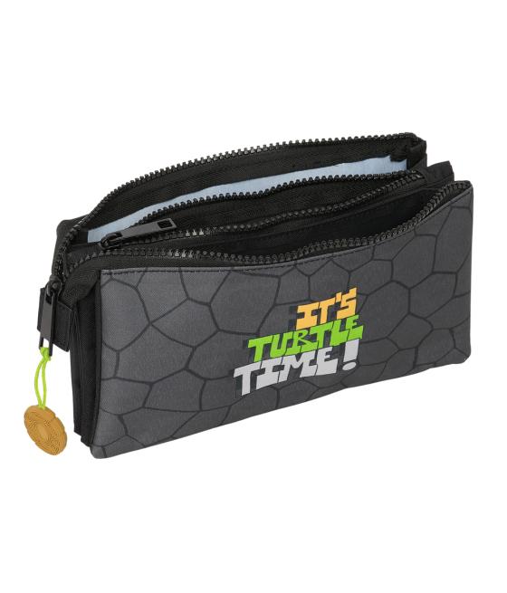 Bolso escolar portatodo safta triple tortugas ninja 120x220x30 mm