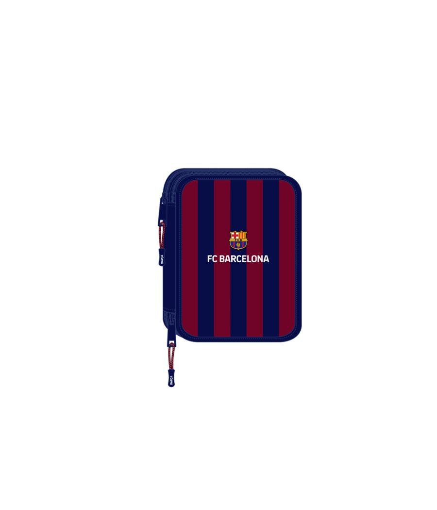 Plumier escolar safta doble grande 56 piezas f.c. barcelona 248x195x45 mm