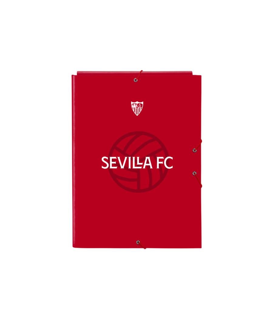 Carpeta cartón folio gomas solapas safta sevilla f.c. corporativa