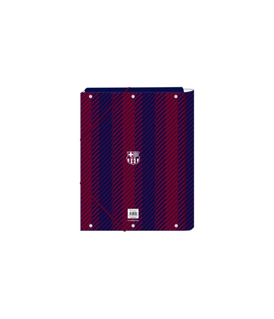 Carpeta cartón folio gomas solapas safta f.c. barcelona