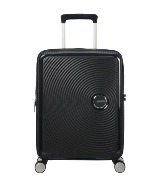 Maleta de cabina american tourister soundbox spinner 55cm/ 55x40x20cm/ 4 ruedas/ negro bass