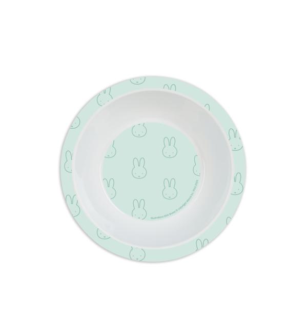 Set de platos cubiertos y vaso safta miffy menta 260x260x90 mm