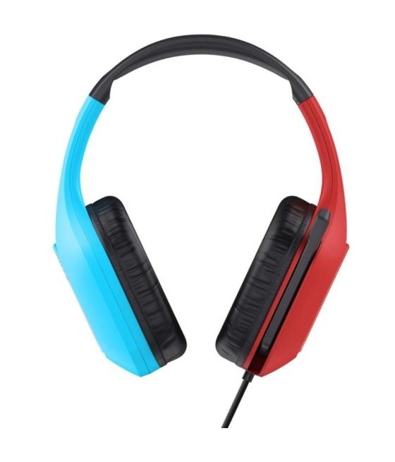 Auriculares gaming con micrófono trust gaming gxt 416s zirox/ jack 3.5/ azules y rojos