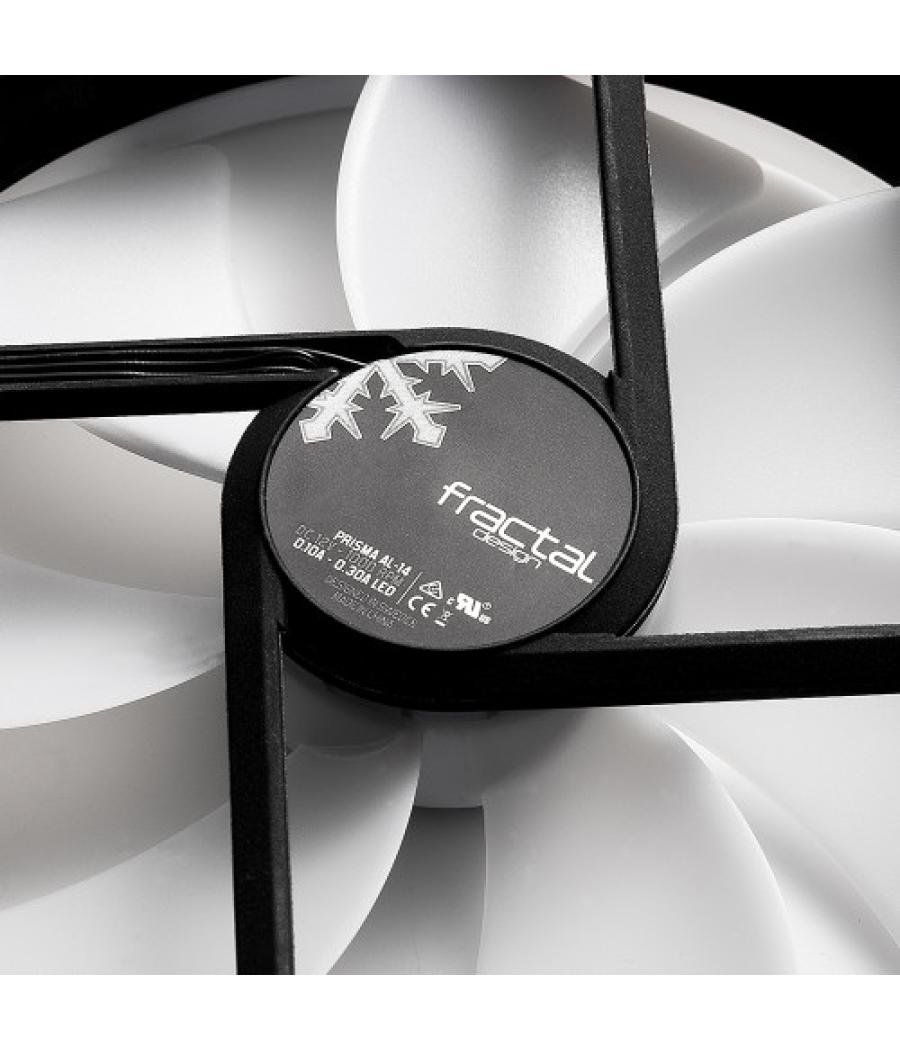 Fractal design prisma al-14 carcasa del ordenador ventilador 14 cm negro, blanco