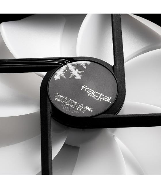 Fractal design prisma al-14 carcasa del ordenador ventilador 14 cm negro, blanco