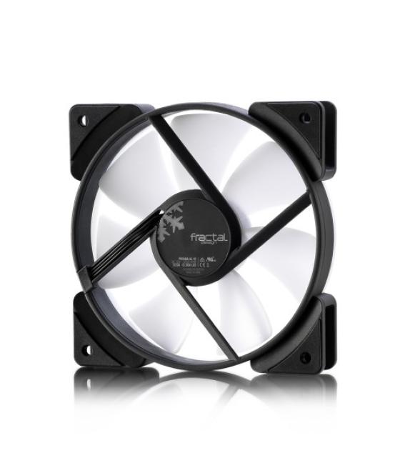 Fractal design prisma al-12 3p carcasa del ordenador ventilador 12 cm negro, blanco