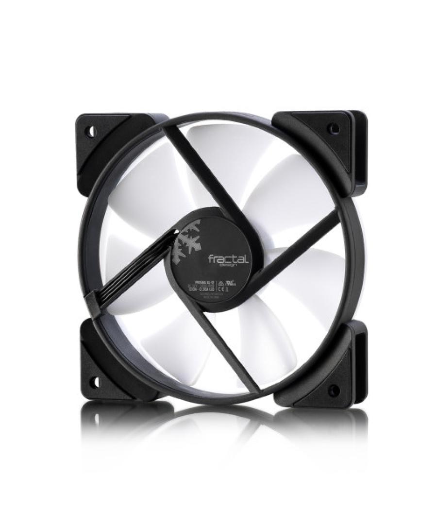 Fractal design prisma al-12 3p carcasa del ordenador ventilador 12 cm negro, blanco