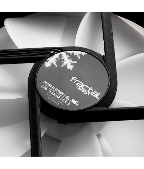 Fractal design prisma al-12 3p carcasa del ordenador ventilador 12 cm negro, blanco