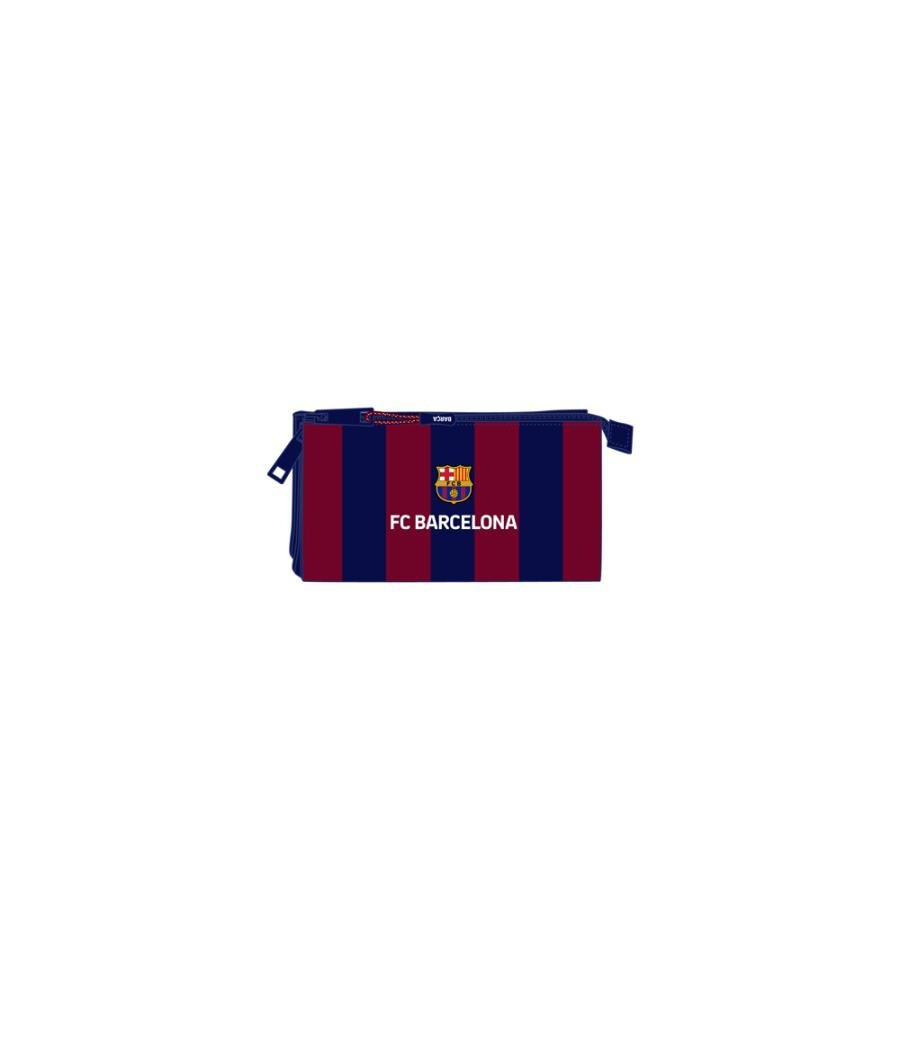 Bolso escolar portatodo safta triple f.c. barcelona 120x220x30 mm