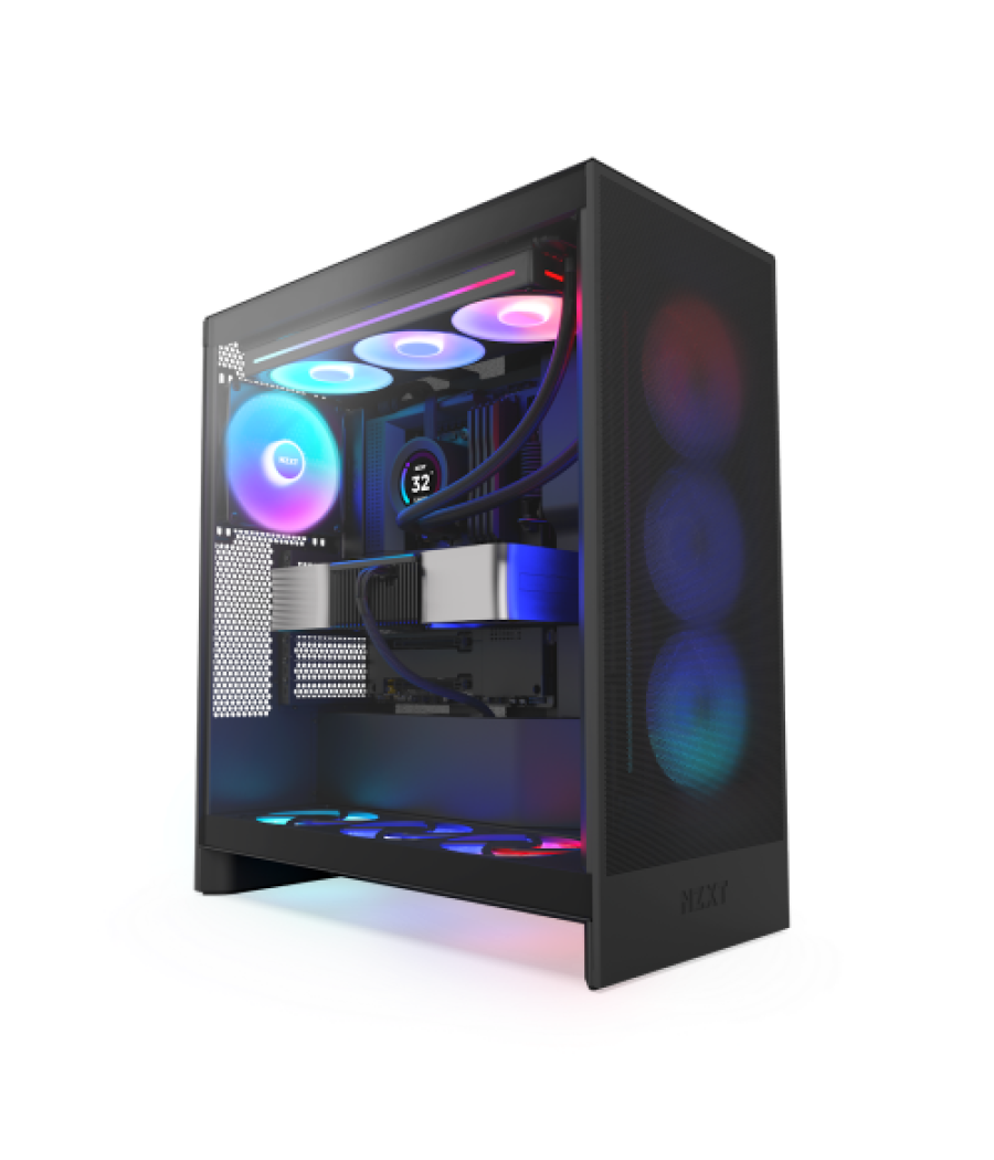 Nzxt h7 flow rgb midi tower negro