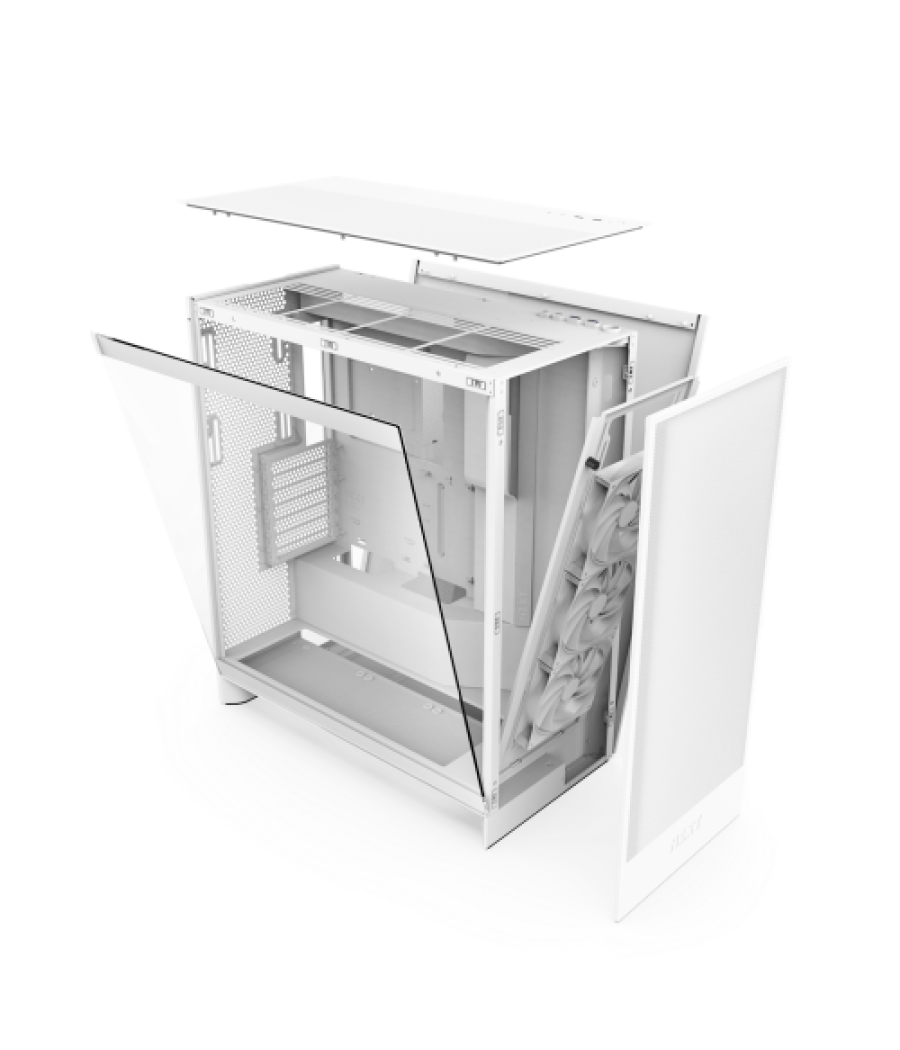 Nzxt h7 flow midi tower blanco