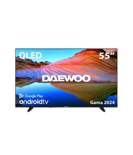 Tv daewoo 55pulgadas qled 4k uhd - 55dm62qa - android tv