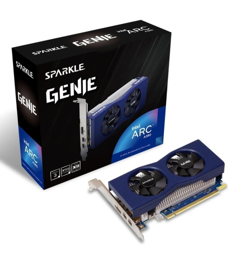 Tarjeta gráfica sparkle intel arc a380 genie/ 6gb gddr6