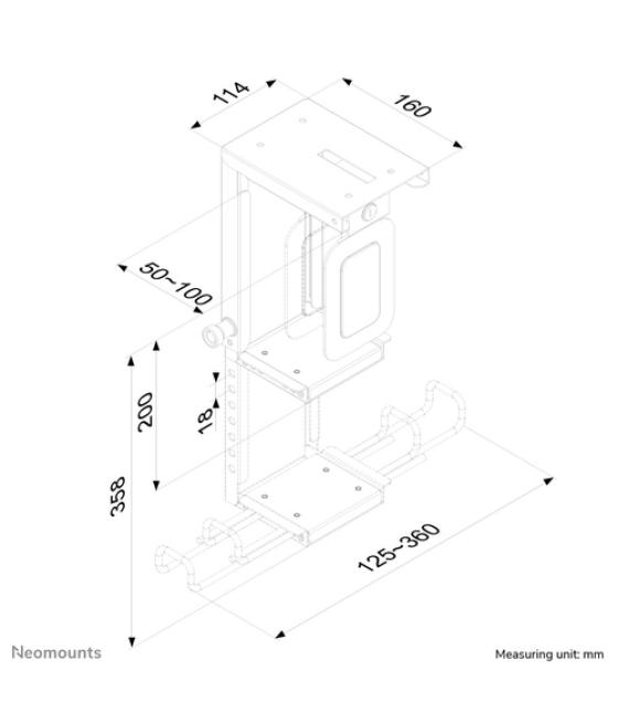 Neomounts Soporte de PC para escritorio