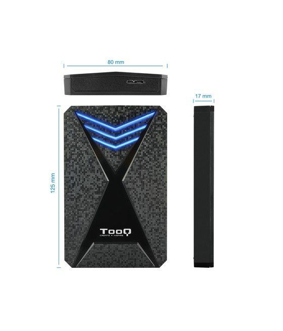 TooQ TQE-2550BL caja para disco duro externo Carcasa de disco duro/SSD Negro 2.5" - Imagen 3