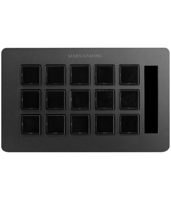 Stream deck slim mars gaming msd-one/ 15 teclas lcd/ negro