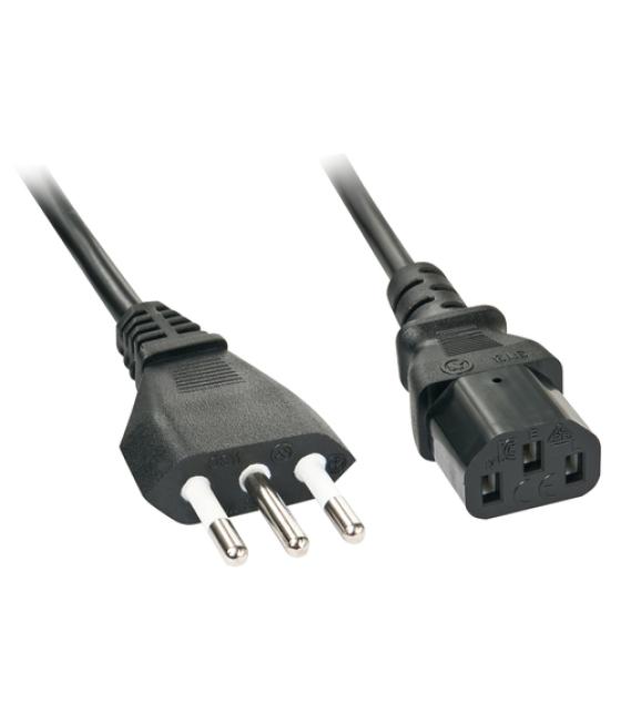 Lindy 30414 cable de transmisión Negro 3 m CEI 23-16 C13 acoplador