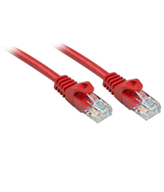 Lindy RJ-45/RJ-45 Cat6 0.5m cable de red Rojo 0,5 m U/UTP (UTP)