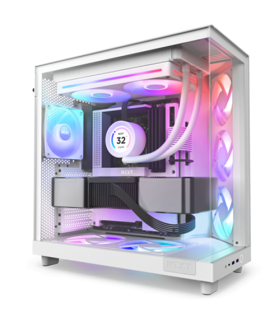 Nzxt rf-u28hf-w1 sistema de refrigeración para ordenador carcasa del ordenador ventilador blanco 1 pieza(s)