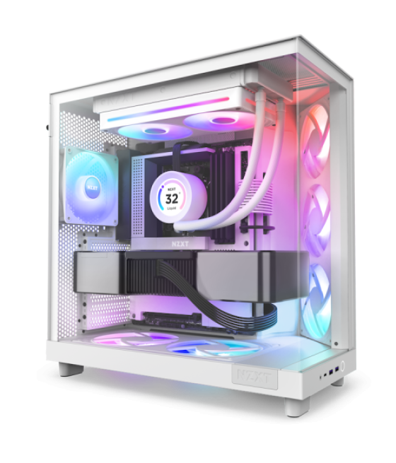 Nzxt rf-u24hf-w1 sistema de refrigeración para ordenador carcasa del ordenador ventilador blanco