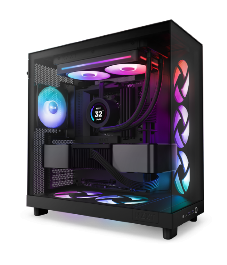 Nzxt rf-u24hf-b1 sistema de refrigeración para ordenador carcasa del ordenador ventilador negro