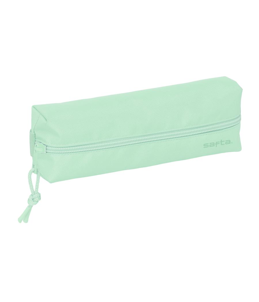 Bolso escolar portatodo safta rectangular con goma elástica 22 cm verde claro