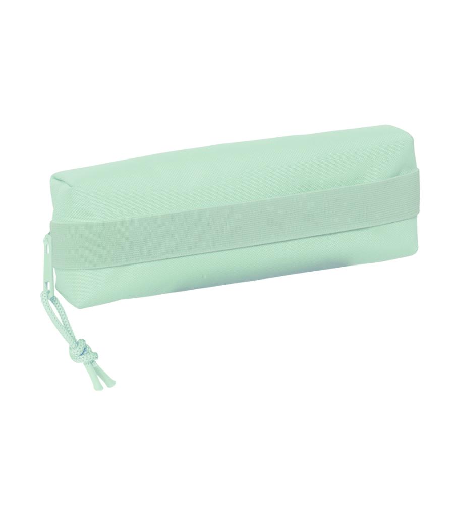 Bolso escolar portatodo safta rectangular con goma elástica 22 cm verde claro