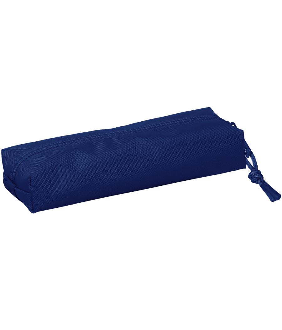 Bolso escolar portatodo safta rectangular con goma elástica 22 cm azul oscuro