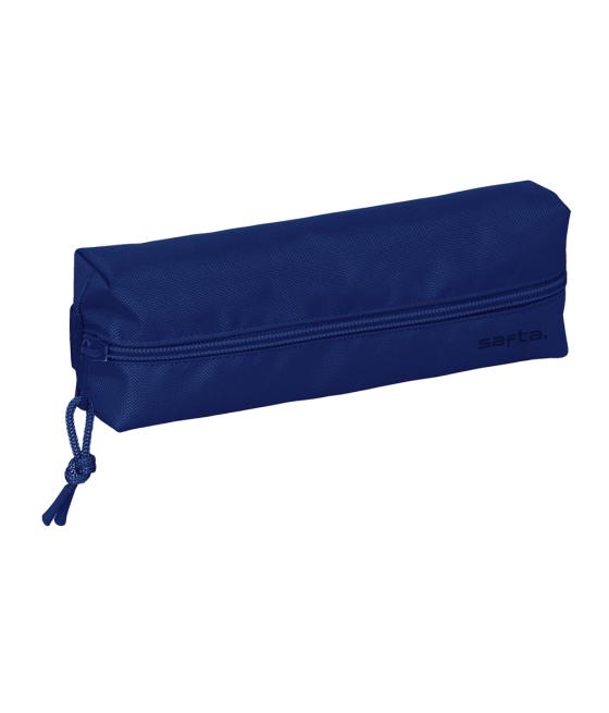 Bolso escolar portatodo safta rectangular con goma elástica 22 cm azul oscuro