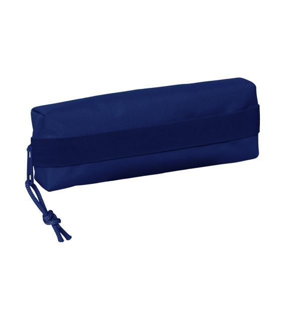 Bolso escolar portatodo safta rectangular con goma elástica 22 cm azul oscuro