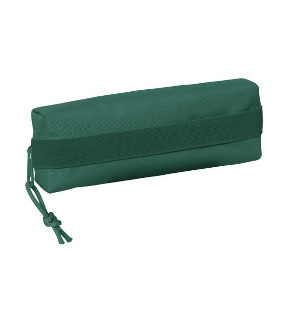 Bolso escolar portatodo safta rectangular con goma elástica 22 cm verde oscuro