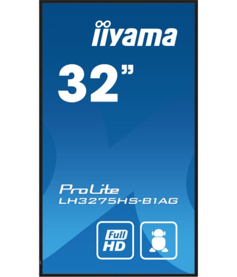 Iiyama prolite pantalla plana para señalización digital 81,3 cm (32") lcd wifi 500 cd / m² full hd negro procesador incorporado 