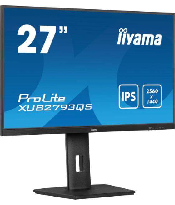 Iiyama prolite xu2793qs-b6 pantalla para pc 68,6 cm (27") 2560 x 1440 pixeles 2k ultra hd led negro