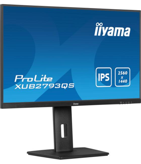 Iiyama prolite xu2793qs-b6 pantalla para pc 68,6 cm (27") 2560 x 1440 pixeles 2k ultra hd led negro