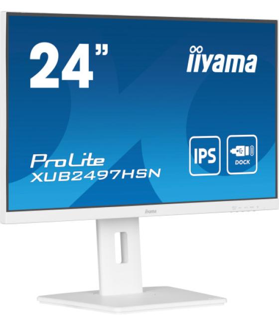 Iiyama prolite xub2497hsn-w1 pantalla para pc 60,5 cm (23.8") 1920 x 1080 pixeles full hd led blanco