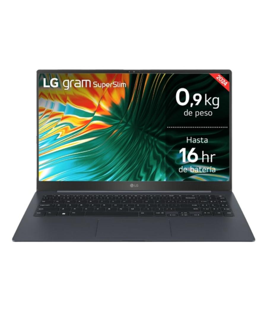 LG Gram Superslim Intel Core Ultra 7 155H Portátil 39,6 cm (15.6") Full HD 32 GB DDR5-SDRAM 512 GB SSD Wi-Fi 6E (802.11ax) Windo