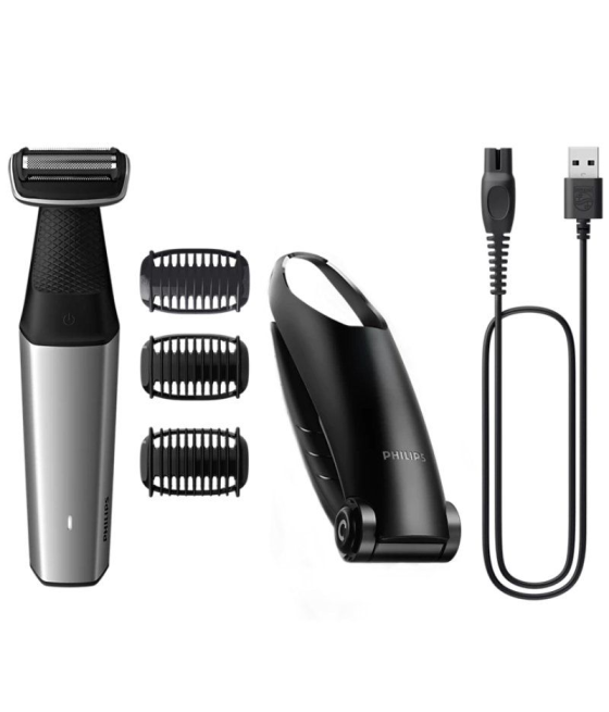 Afeitadora philips bodygroom series 5000 bg5021/ con batería/ 4 accesorios