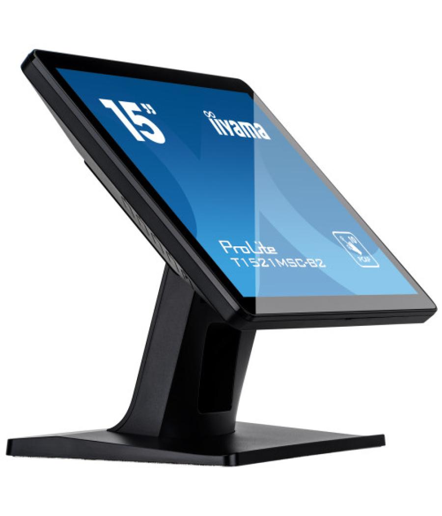 Iiyama prolite t1521msc-b2 pantalla para pc 38,1 cm (15") 1024 x 768 pixeles xga led pantalla táctil mesa negro