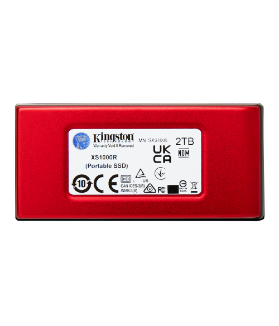 Kingston technology ssd externo kingston xs1000 rojo