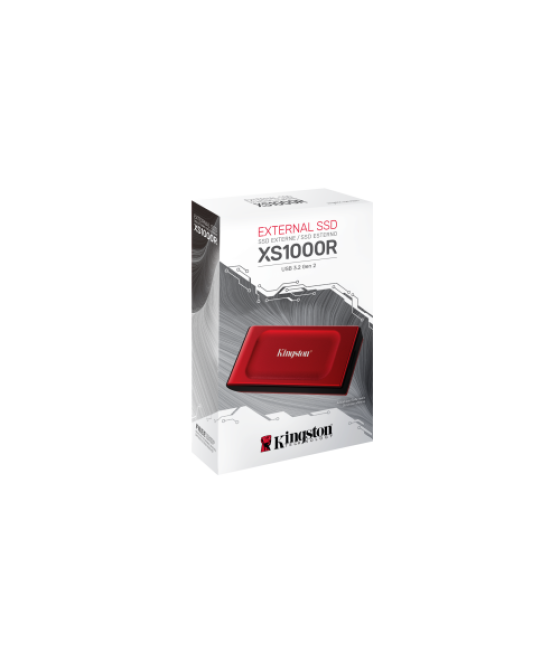 Kingston technology ssd externo kingston xs1000 rojo