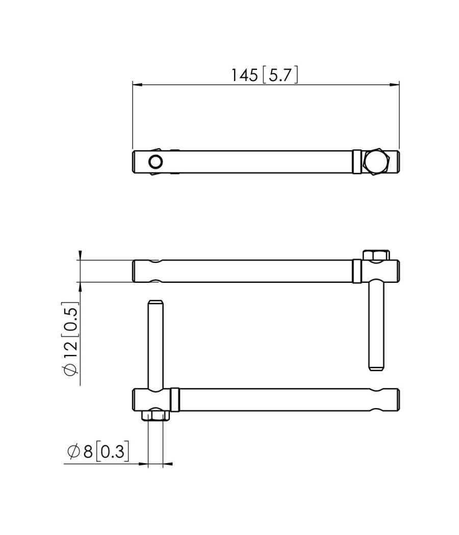 Vogels gama profesional accesorios connect-it pua 9503 connect-it large pole coupler plata (pua9503)