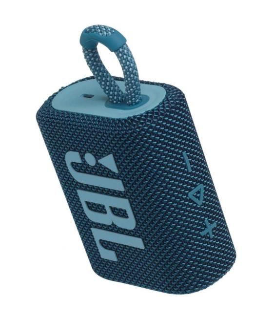 Altavoz con bluetooth jbl go 3/ 4.2w/ 1.0/ azul