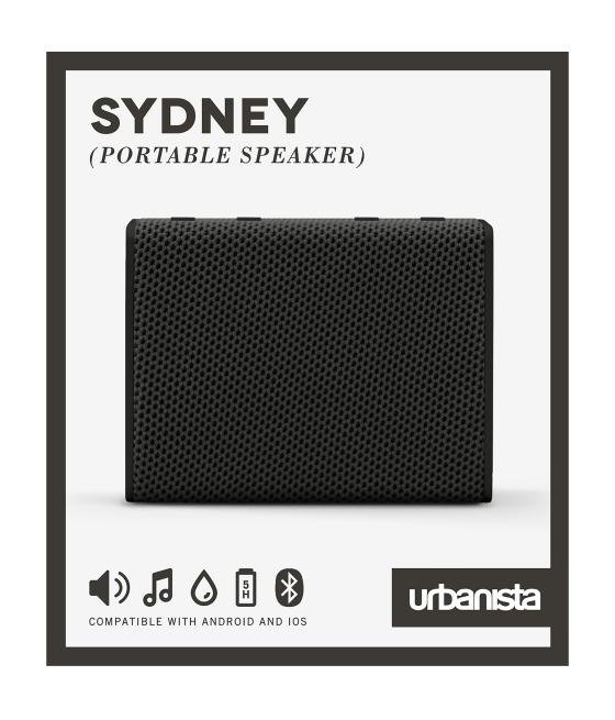 Altavoz portatil urbanista sydney bluetooth negro - midnight black