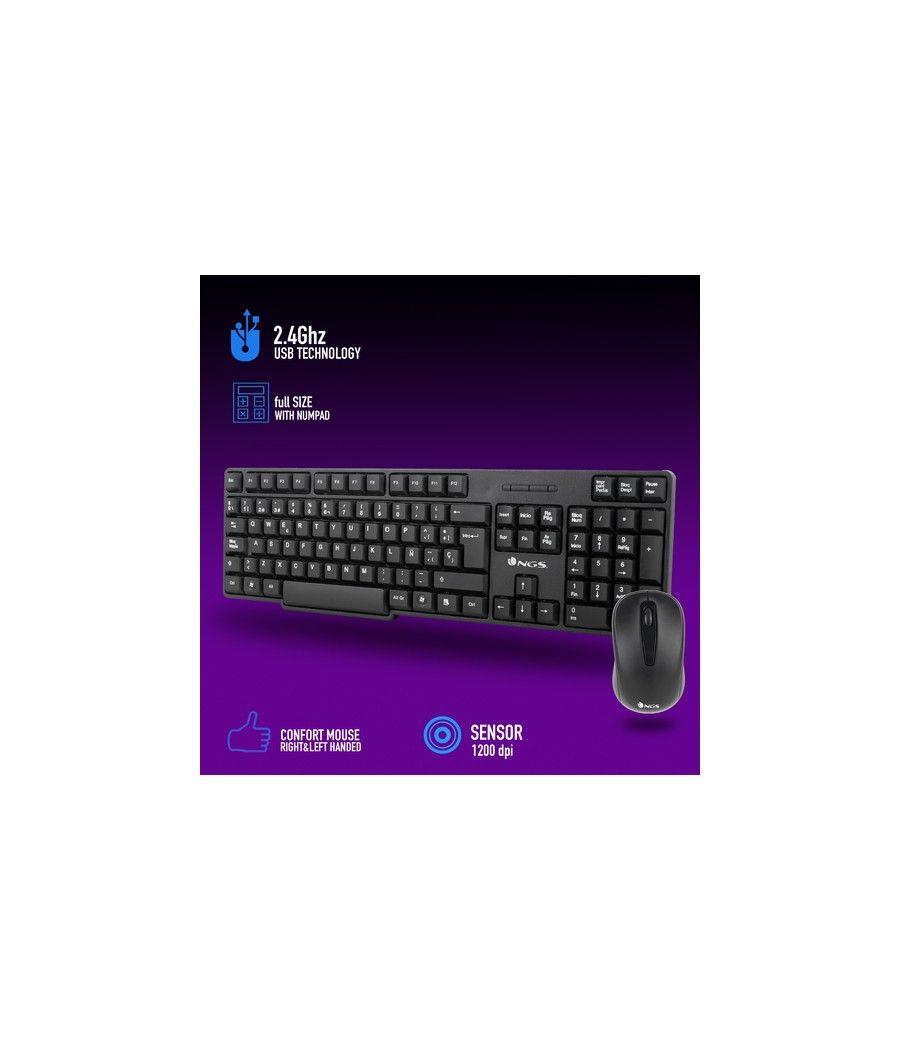 NGS EUPHORIAKIT TECL + RATON WIRELESS 2,4GHZ NEGRO - Imagen 11